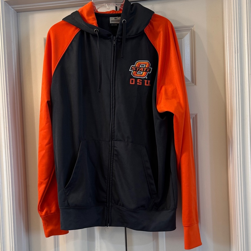 OSU Orange and Black Zip-Up Hoodie
